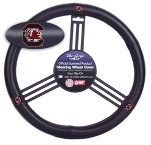 FANMATS  14927  NCAA University of South Carolina Gamecocks Polyester Steering Wheel Cover 