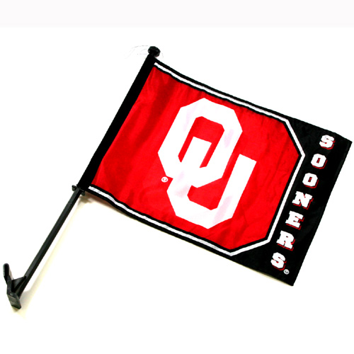 OU Sooners Car and NCAA Auto Flag 